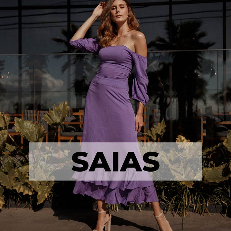 LOOKS SAIAS SAIA LONGA CURTA MIDI