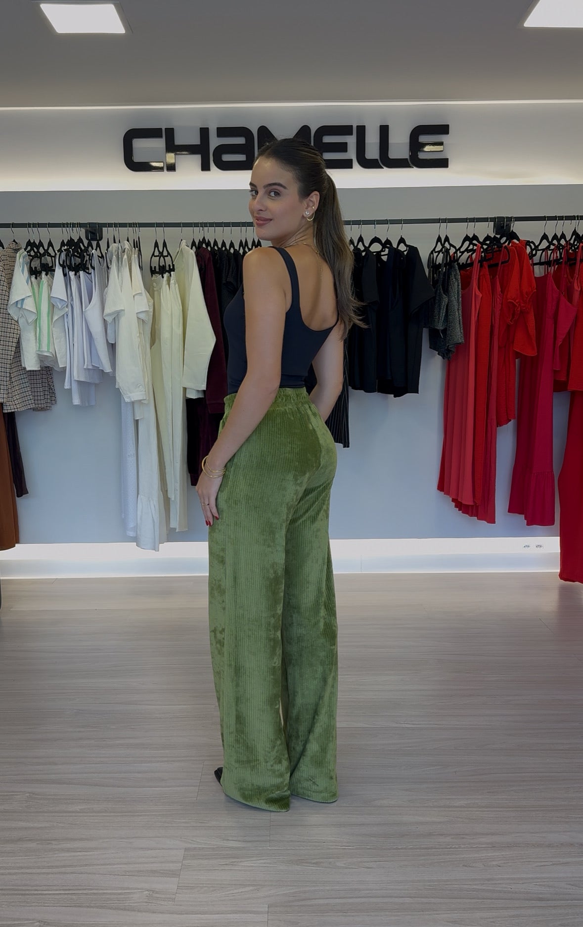 Calça Malha Veludo