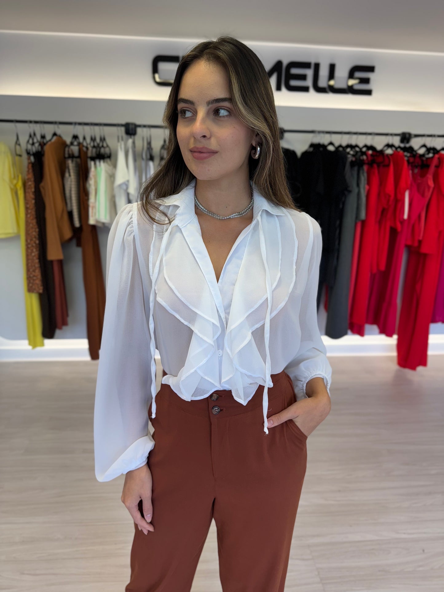 Camisa Chiffon Boho