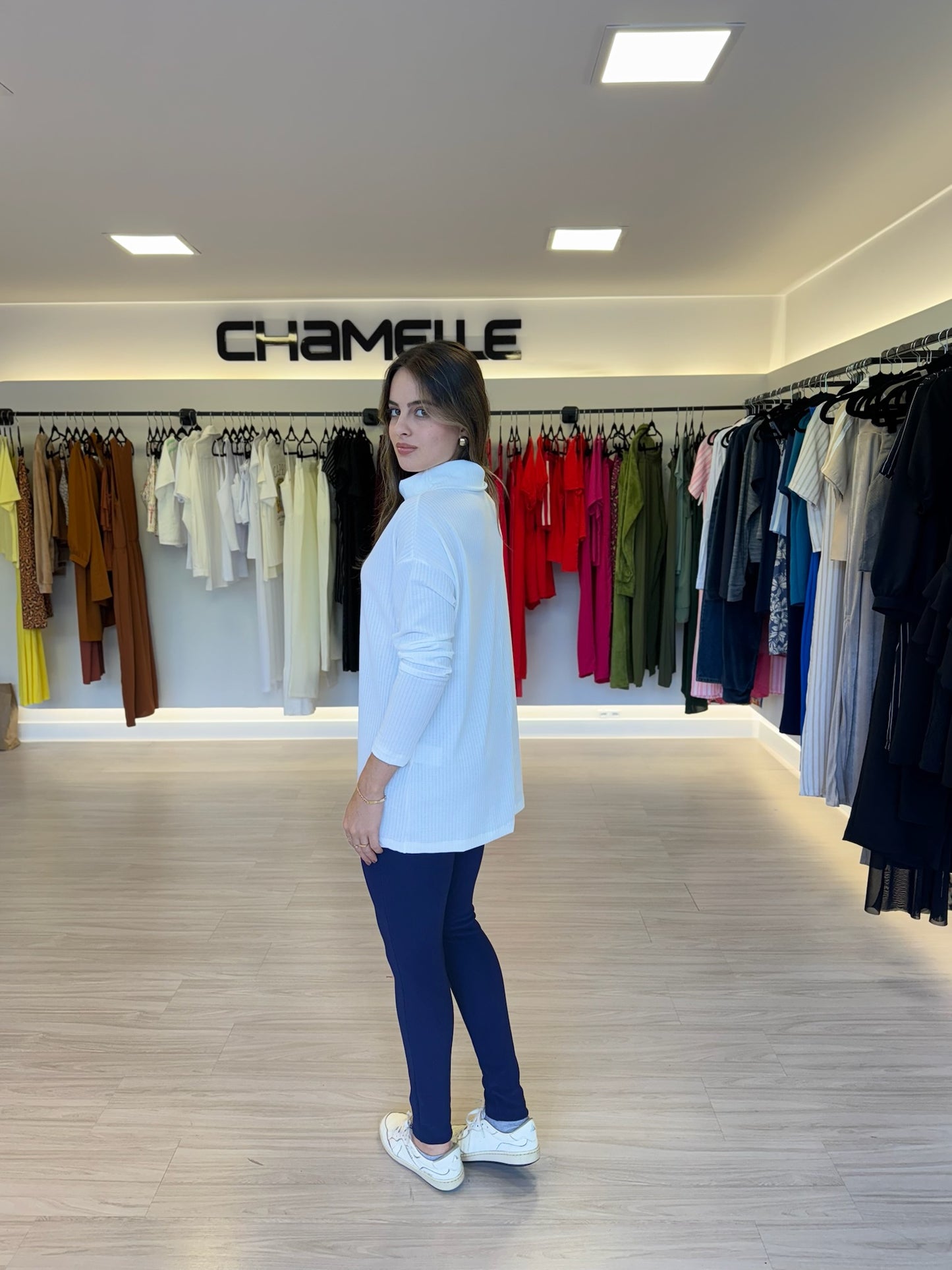 Blusão Canelado Gola