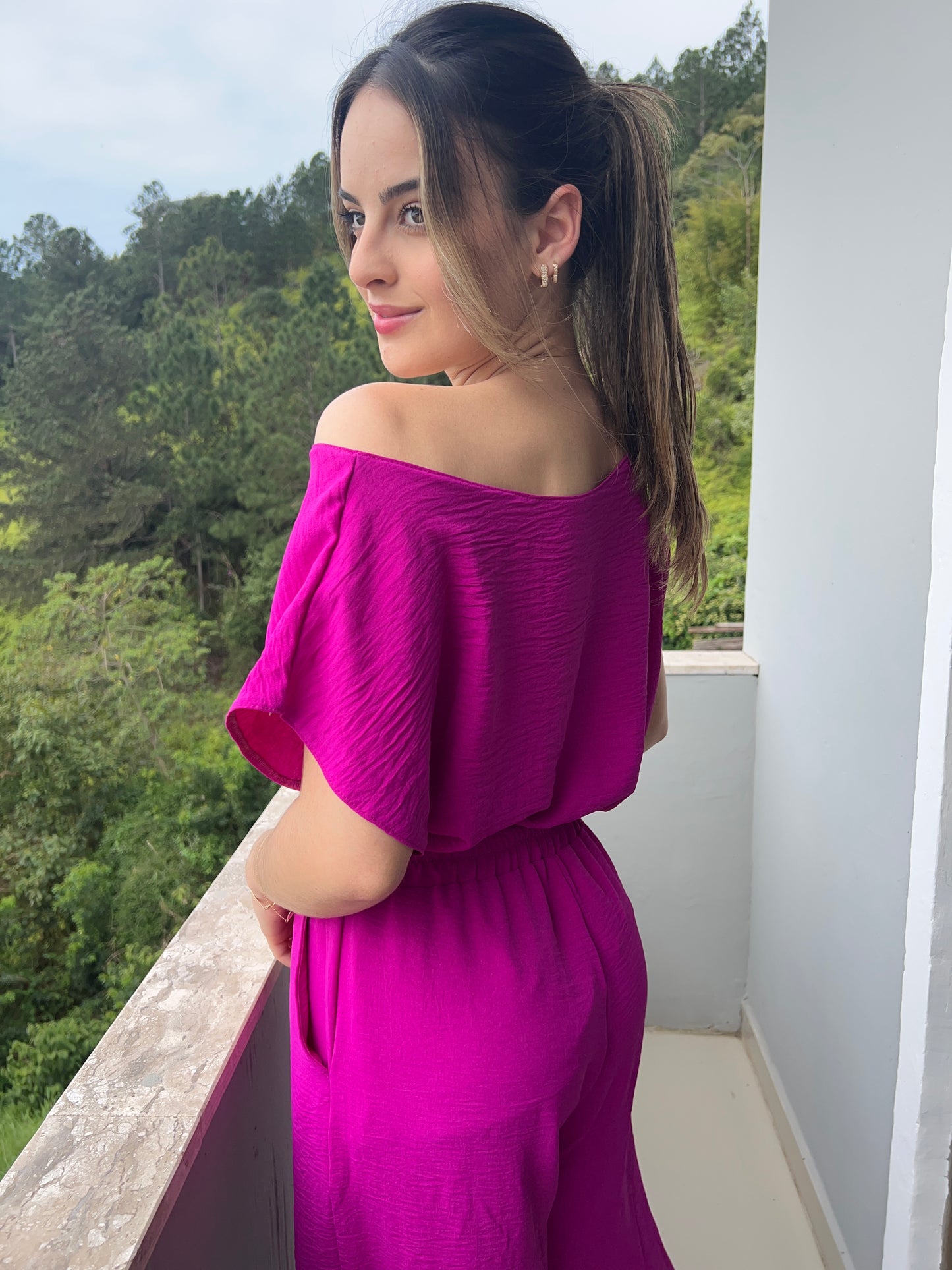Blusa flow detalhe ombro