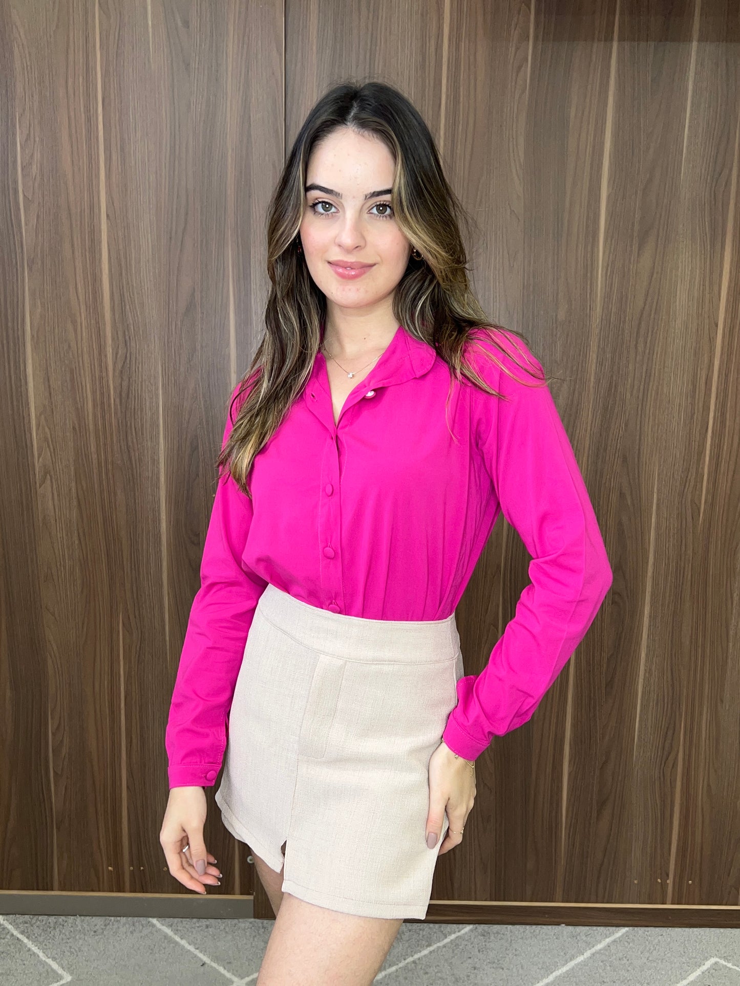 Camisa turim manga longa