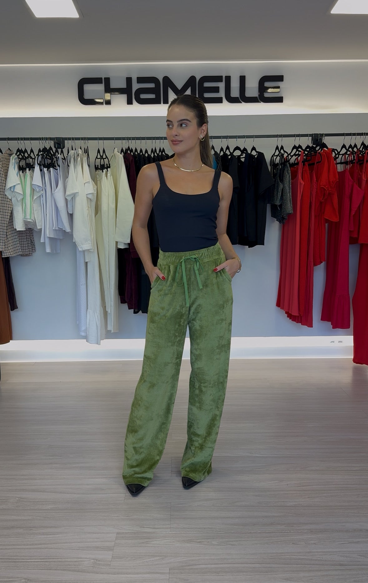 Calça Malha Veludo