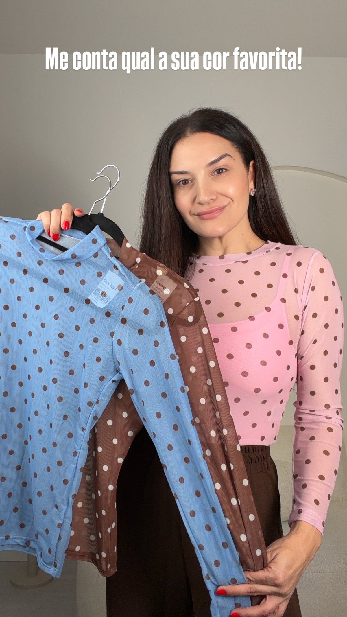 Blusa de Tule Poá