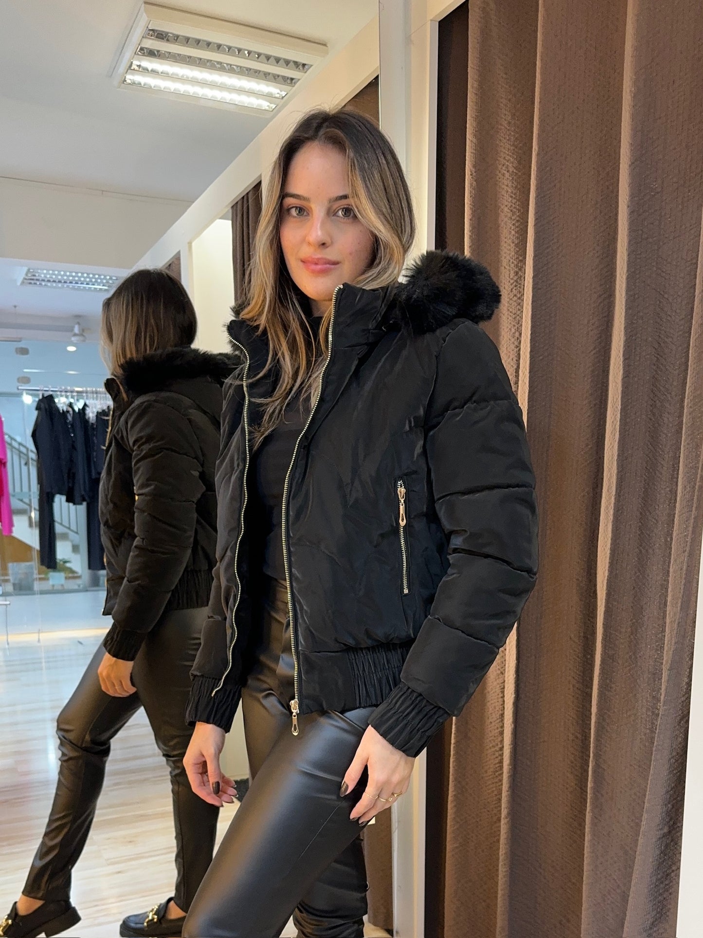 Jaqueta Bomber Peluciada