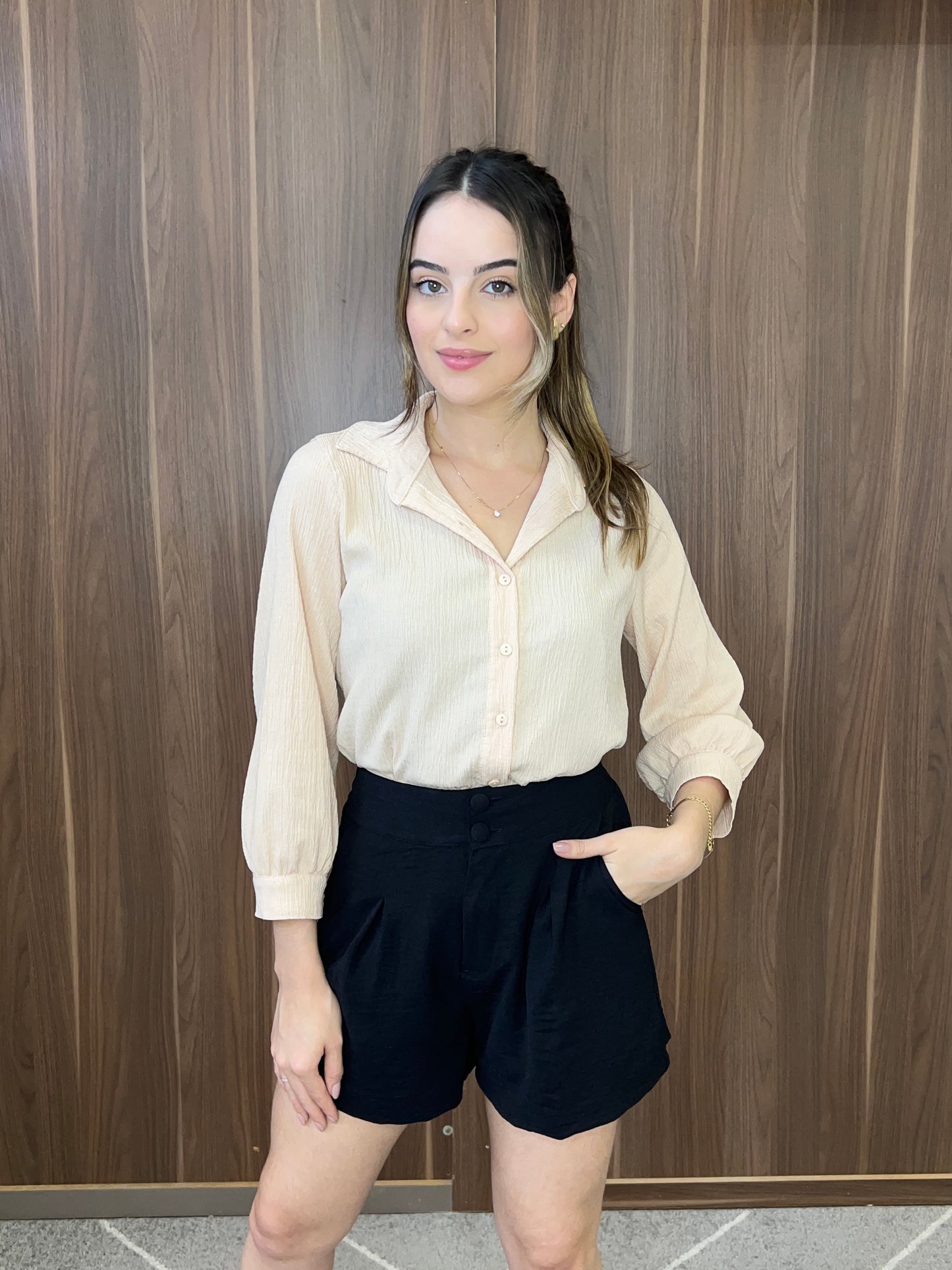 Camisa creponado