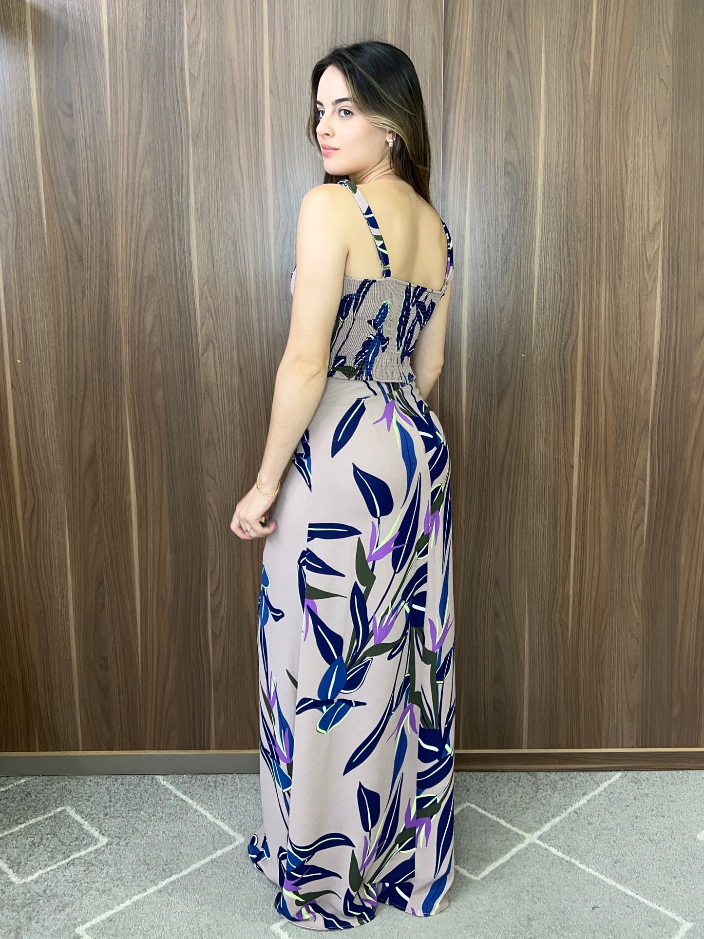 Cropped alça estampado