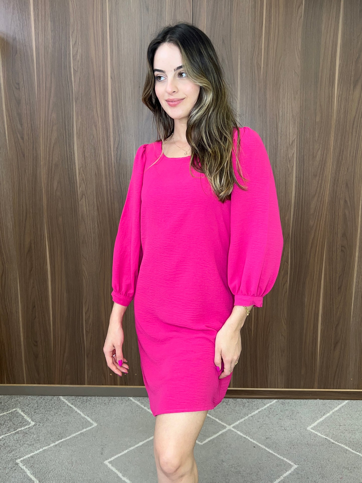 Vestido manga 3/4