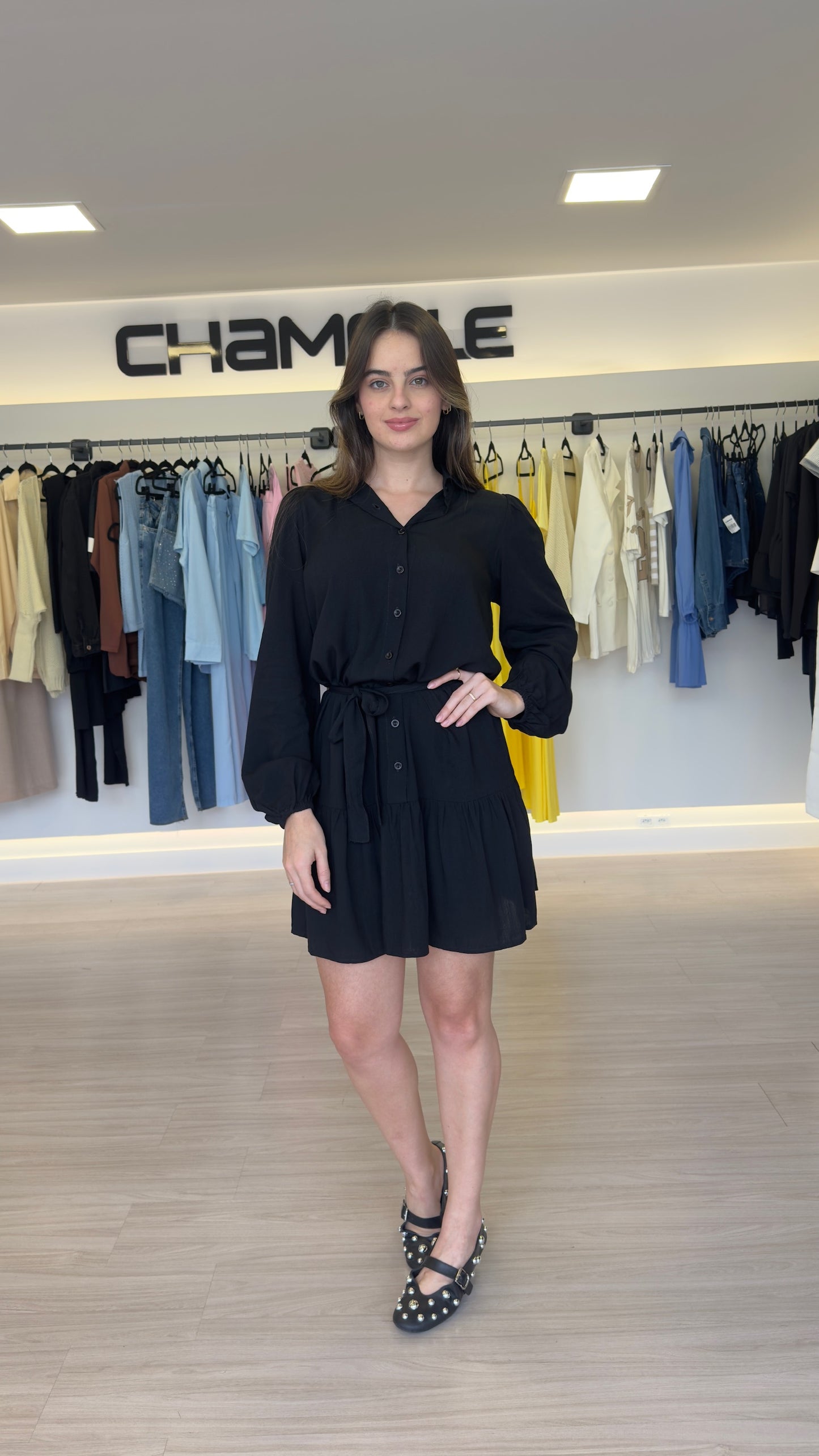 Vestido Curto Camisa