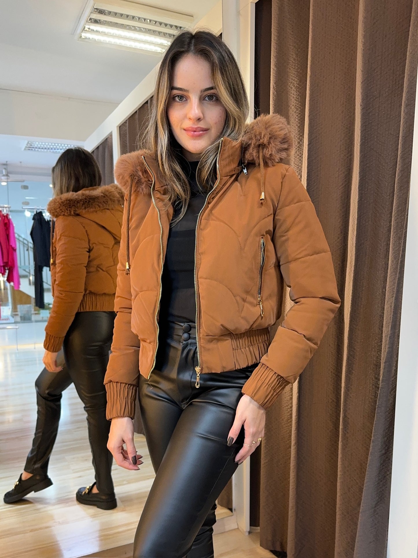 Jaqueta Bomber Peluciada