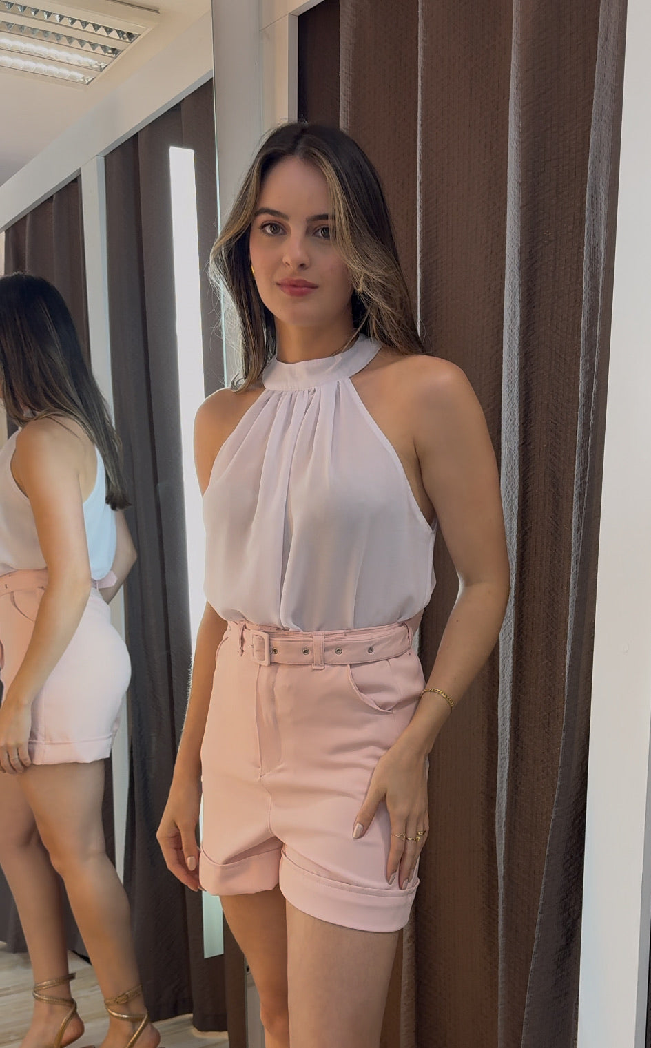 Short Alfaiataria Cinto