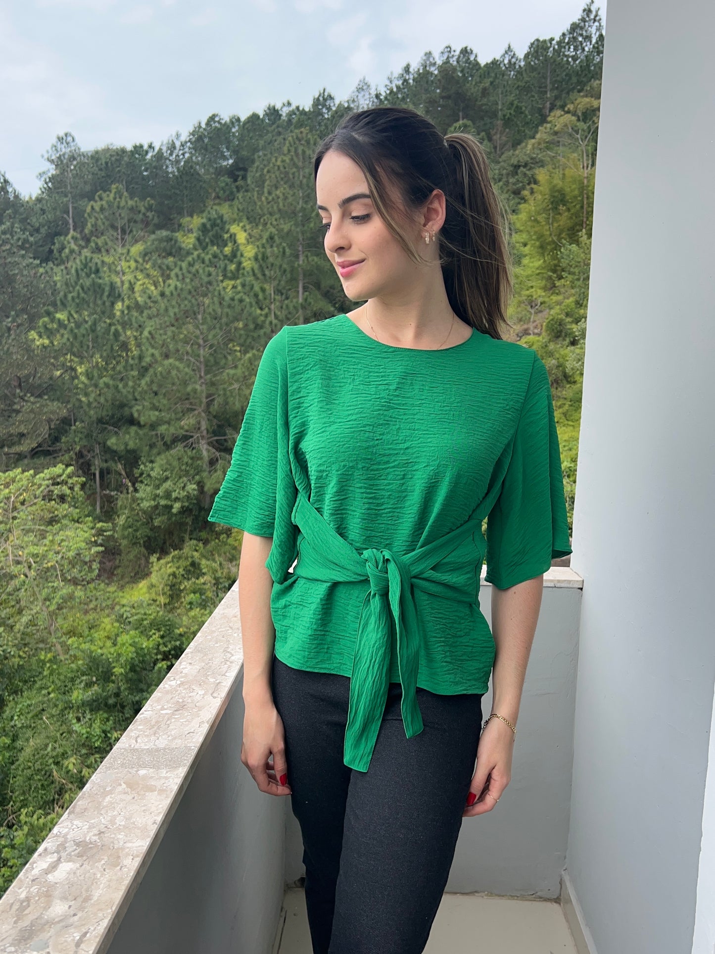 Blusa amarração