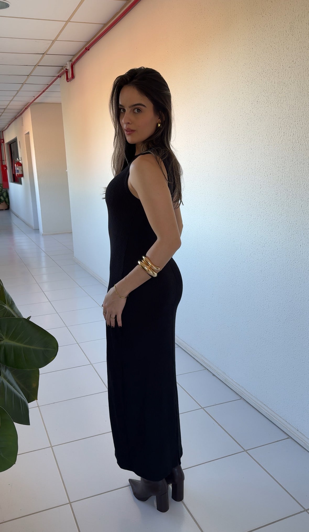 Vestido Canelado Milão