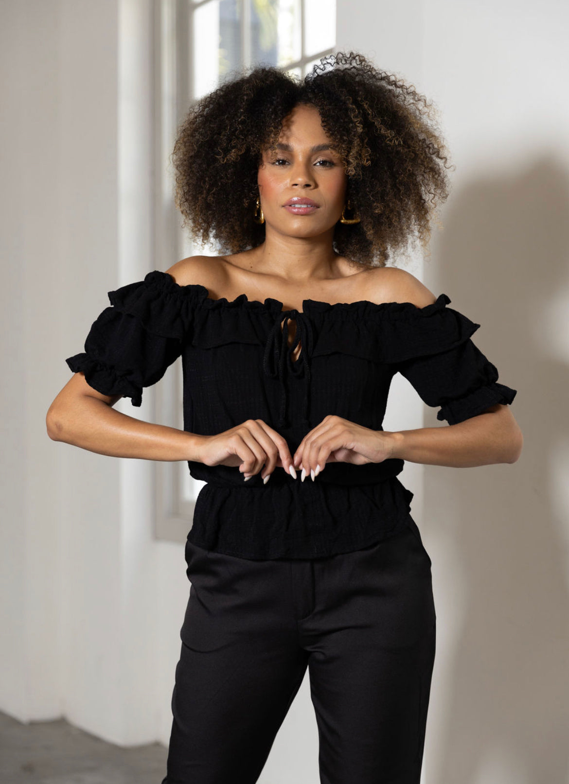 Blusa ciganinha babado