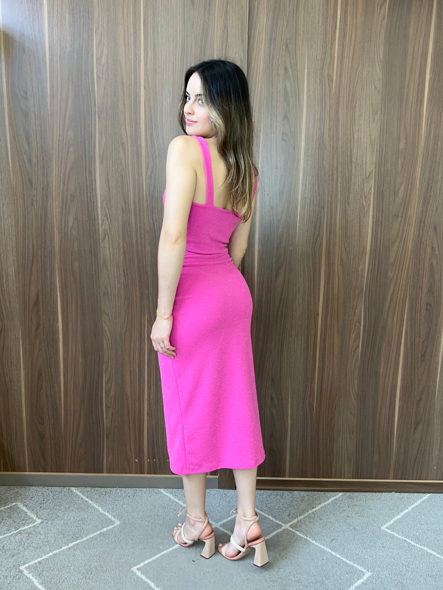 Saia midi lurex