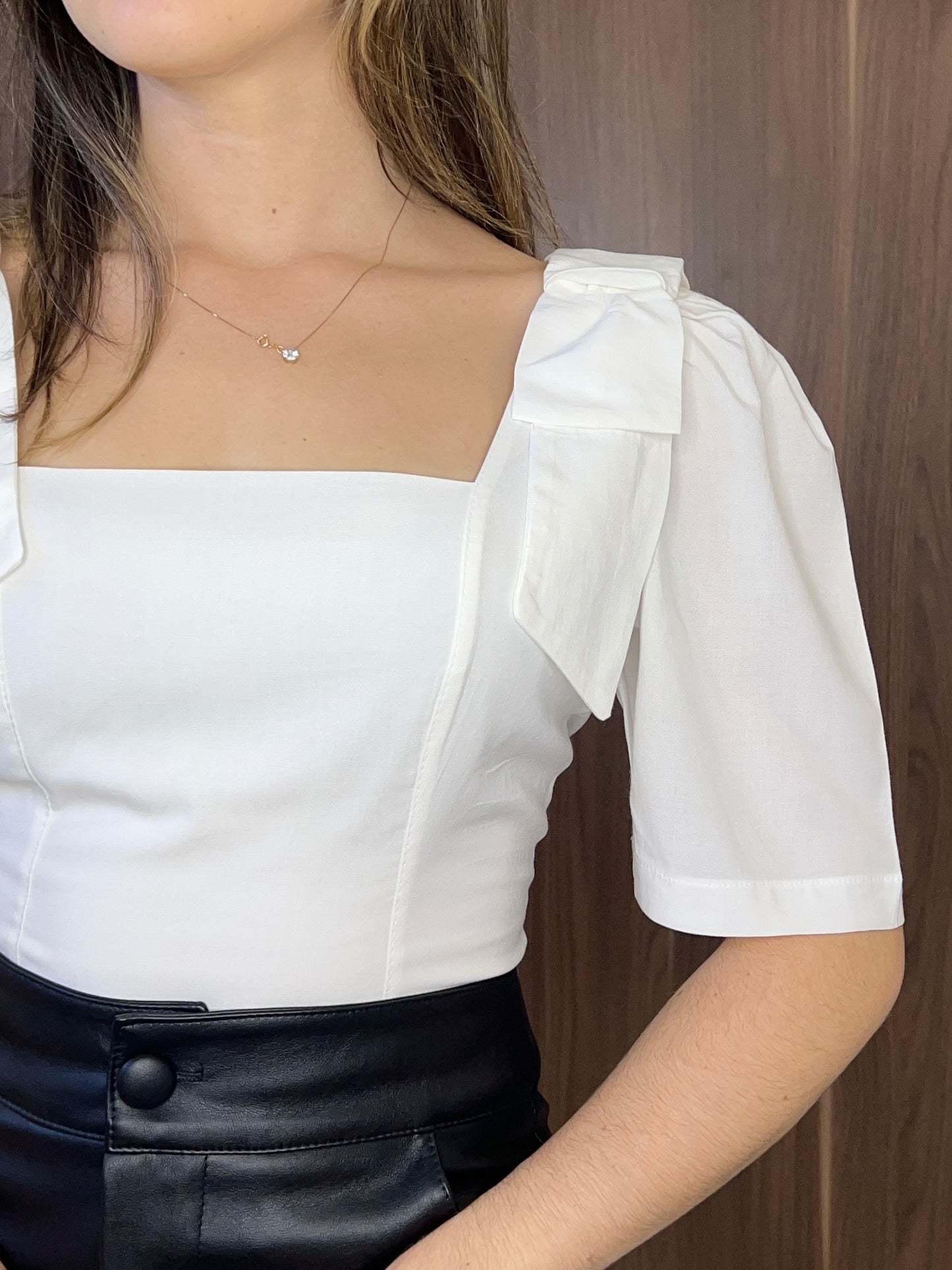 Blusa turim laço