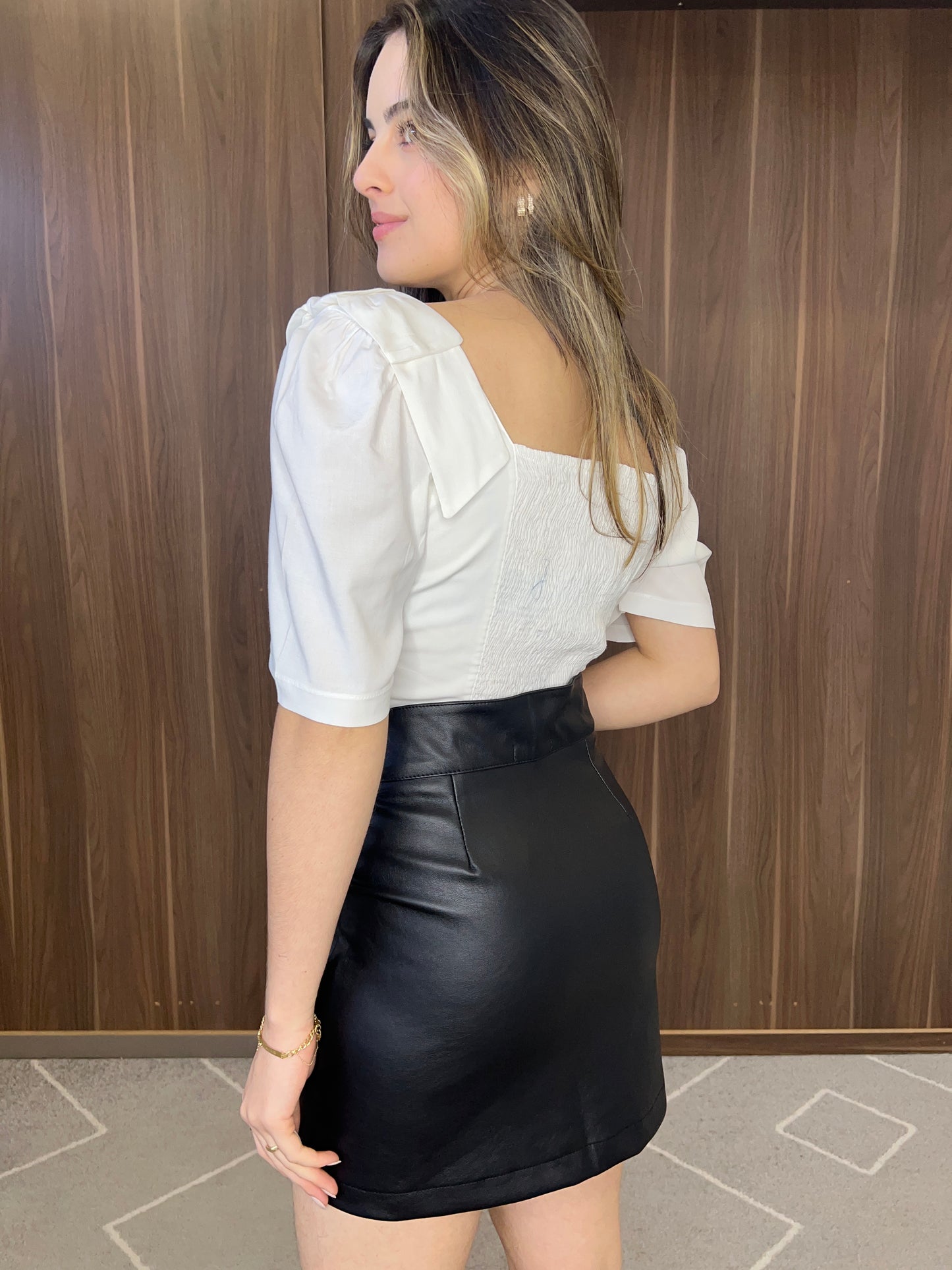 Blusa turim laço