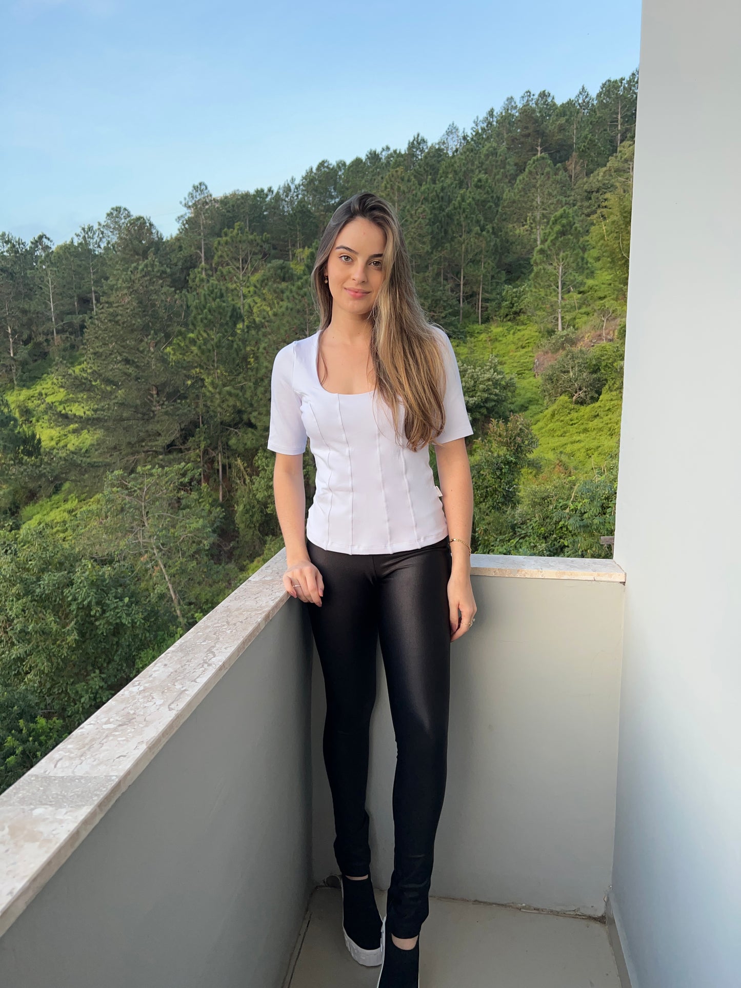 Calça lenatex com bolso