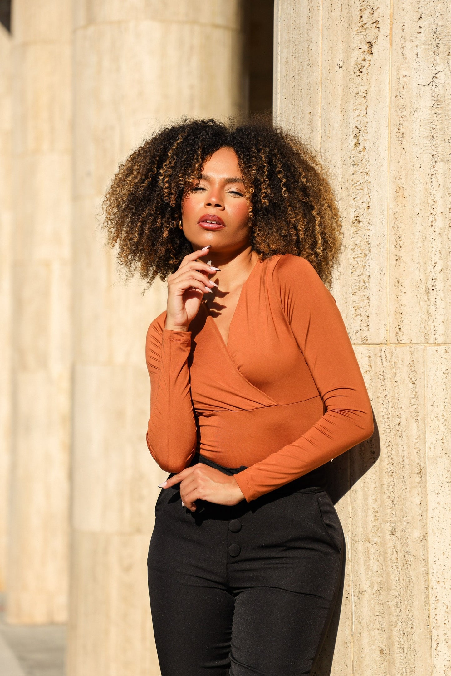 Blusa busto transpassado