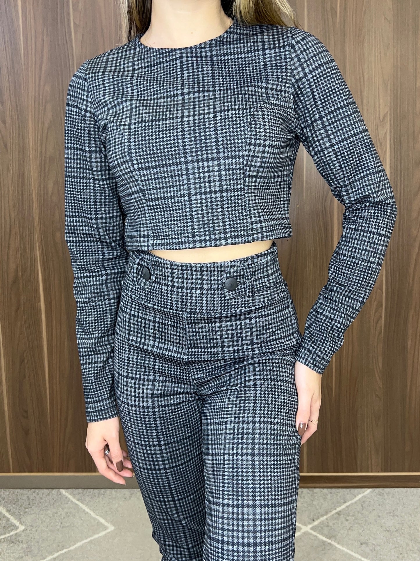 Calça xadrez