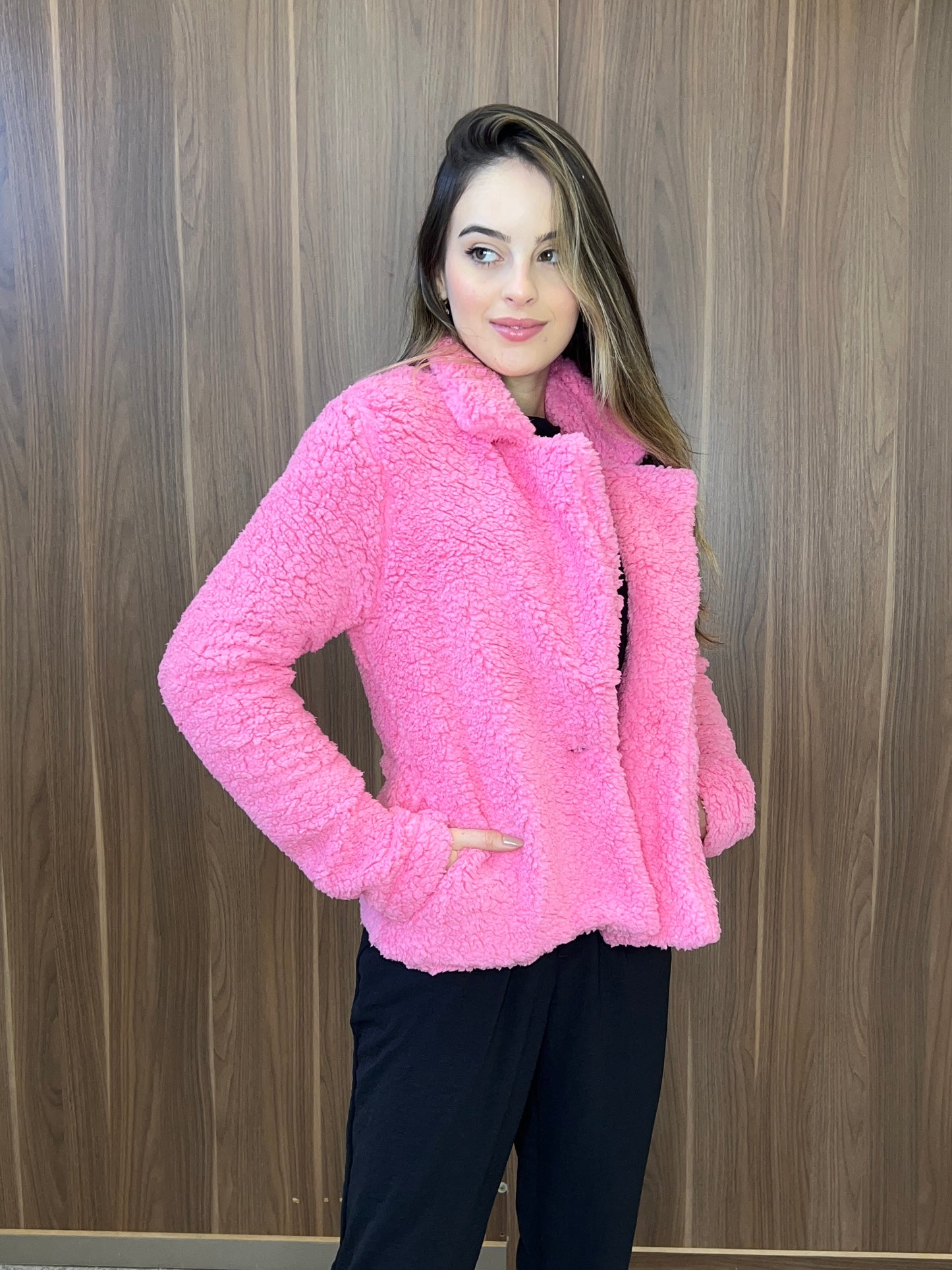 Casaco blazer pelo