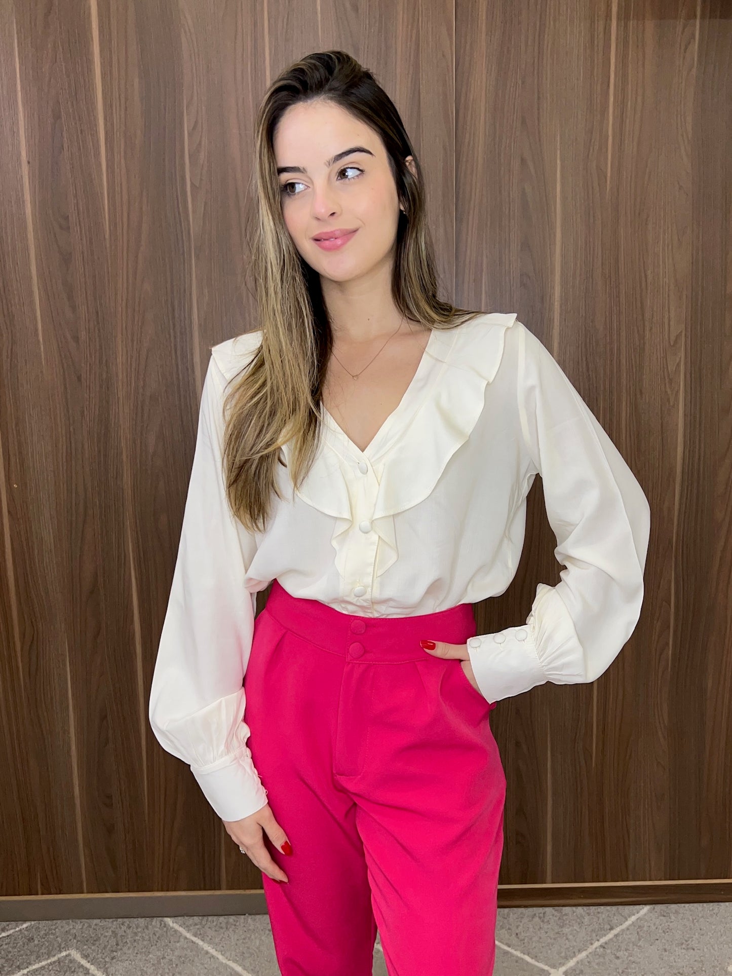 Camisa babados