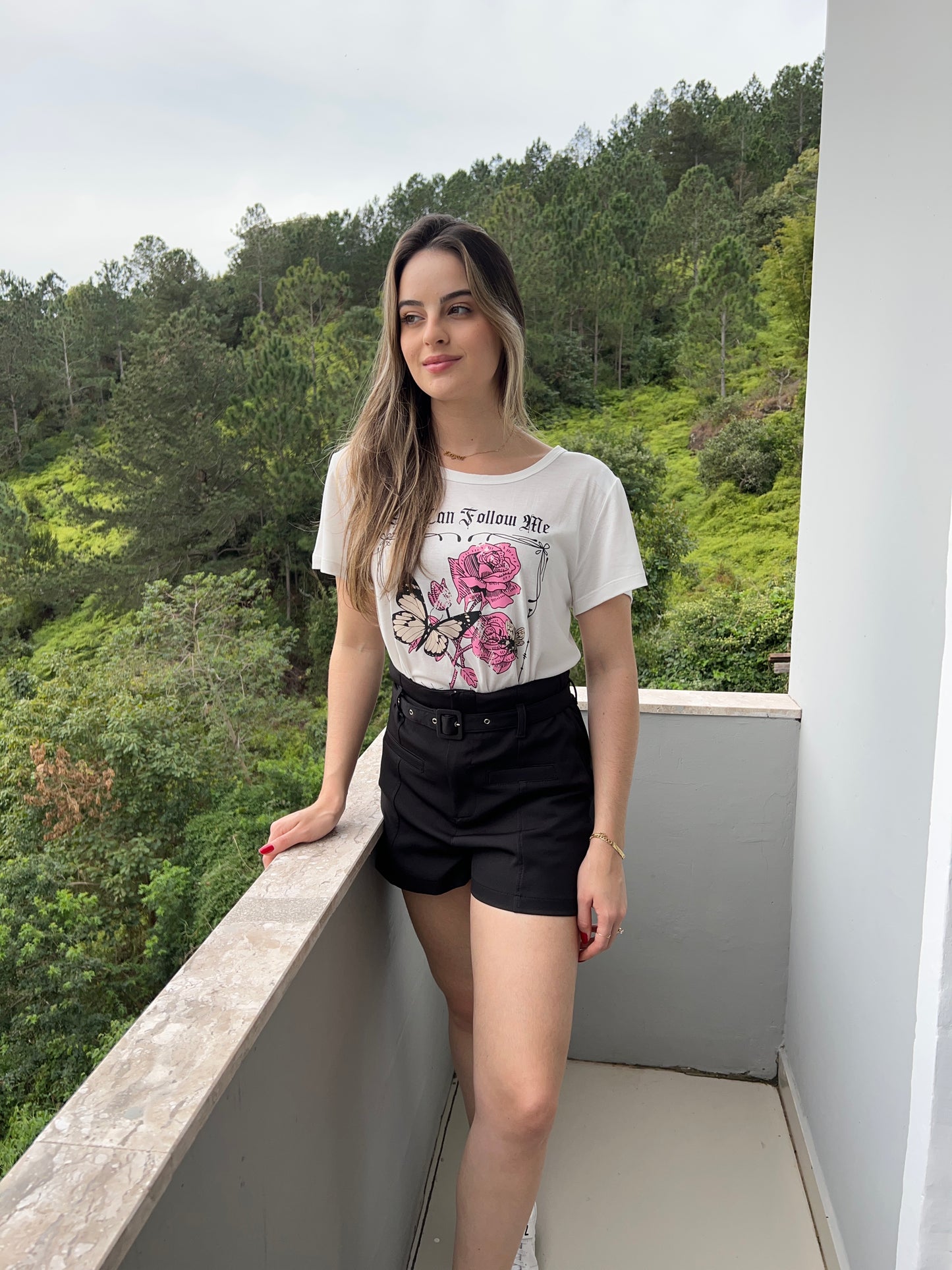 T-shirt borboleta