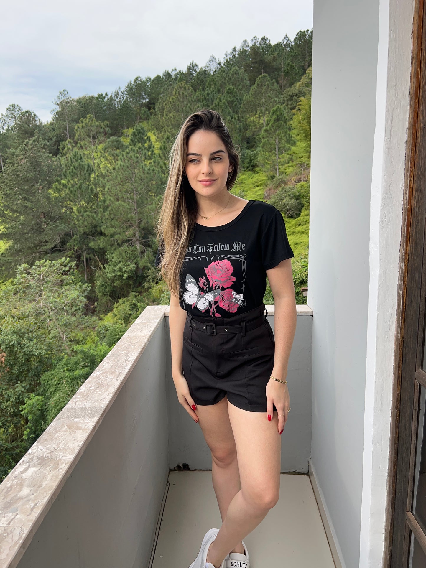 T-shirt borboleta