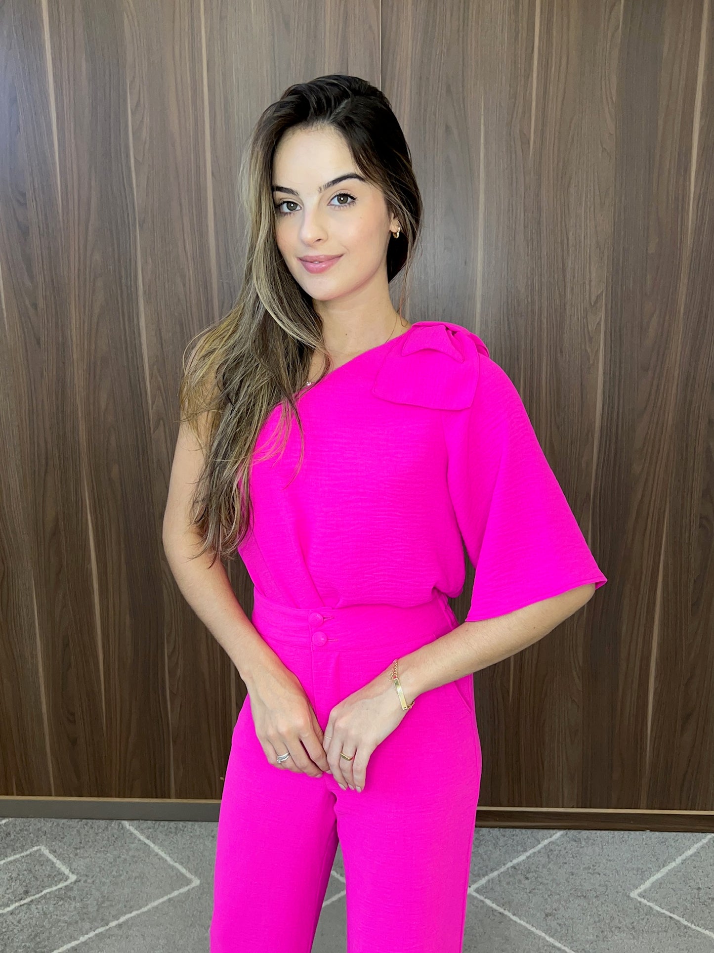 Blusa ombro só laço