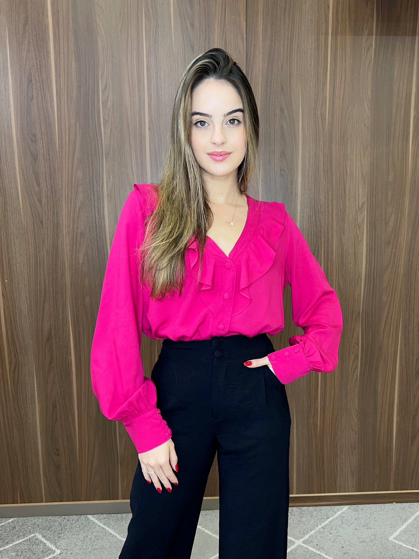 Camisa babados