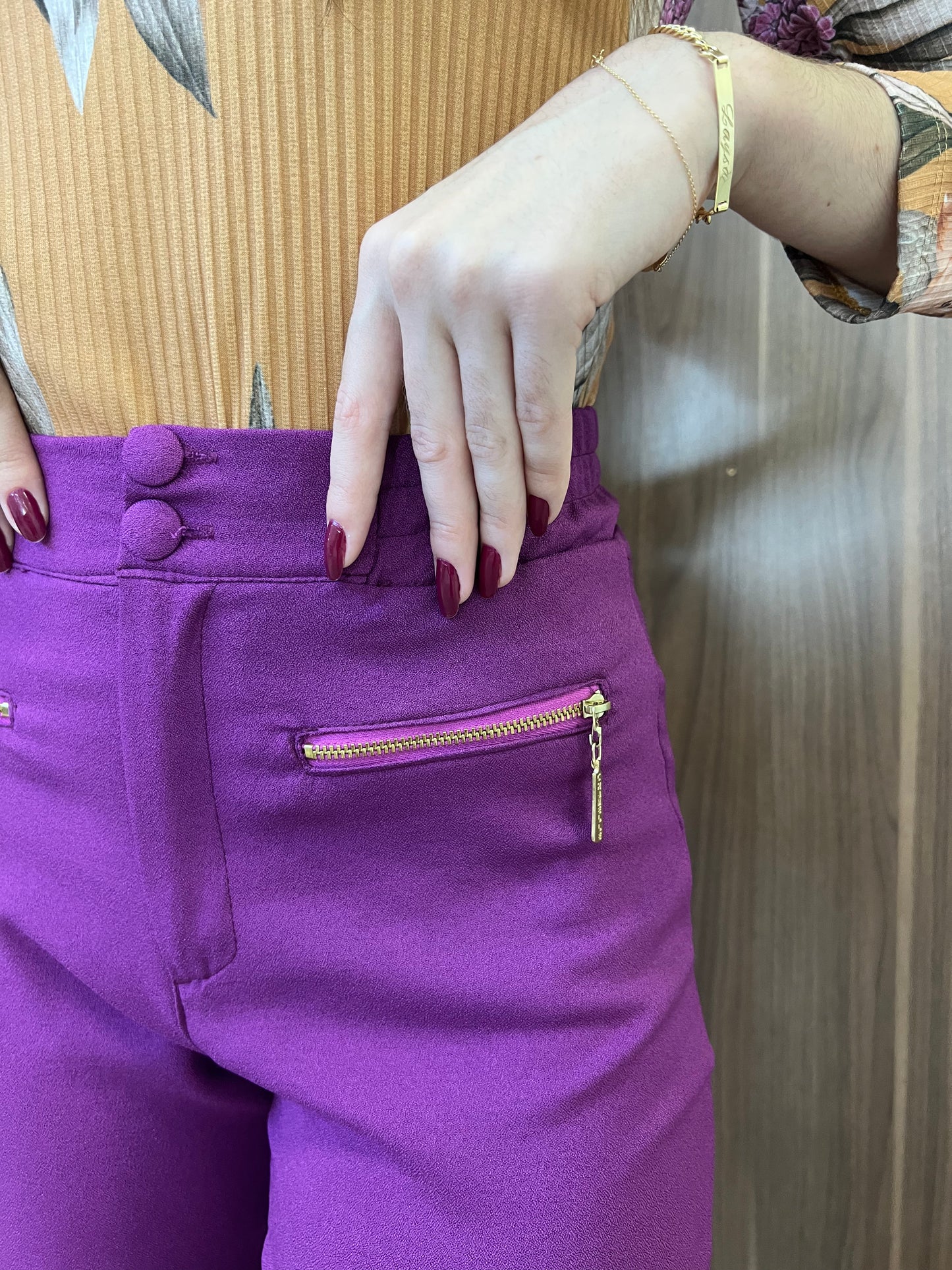 Calça crepe