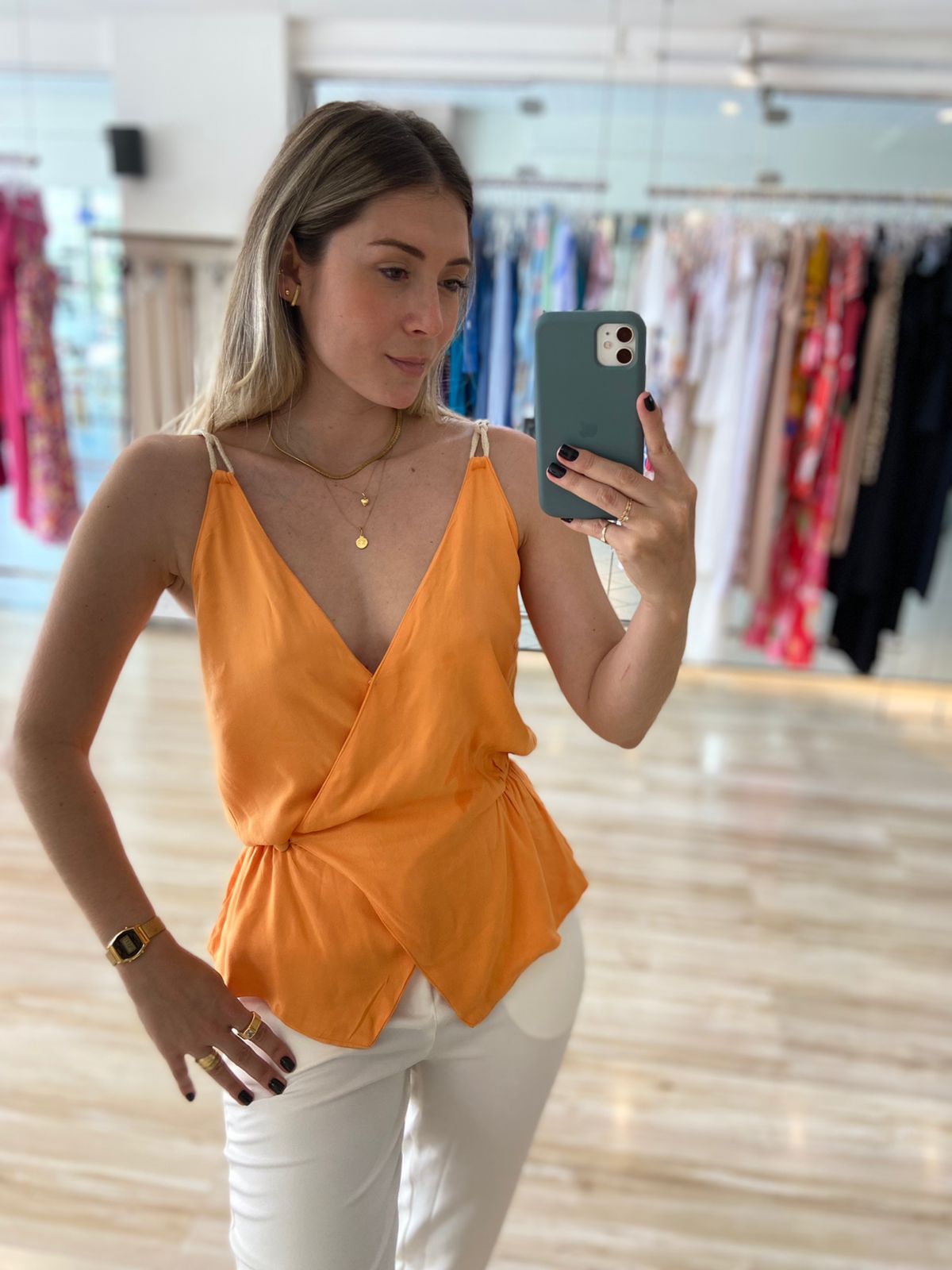 Blusa alça corda