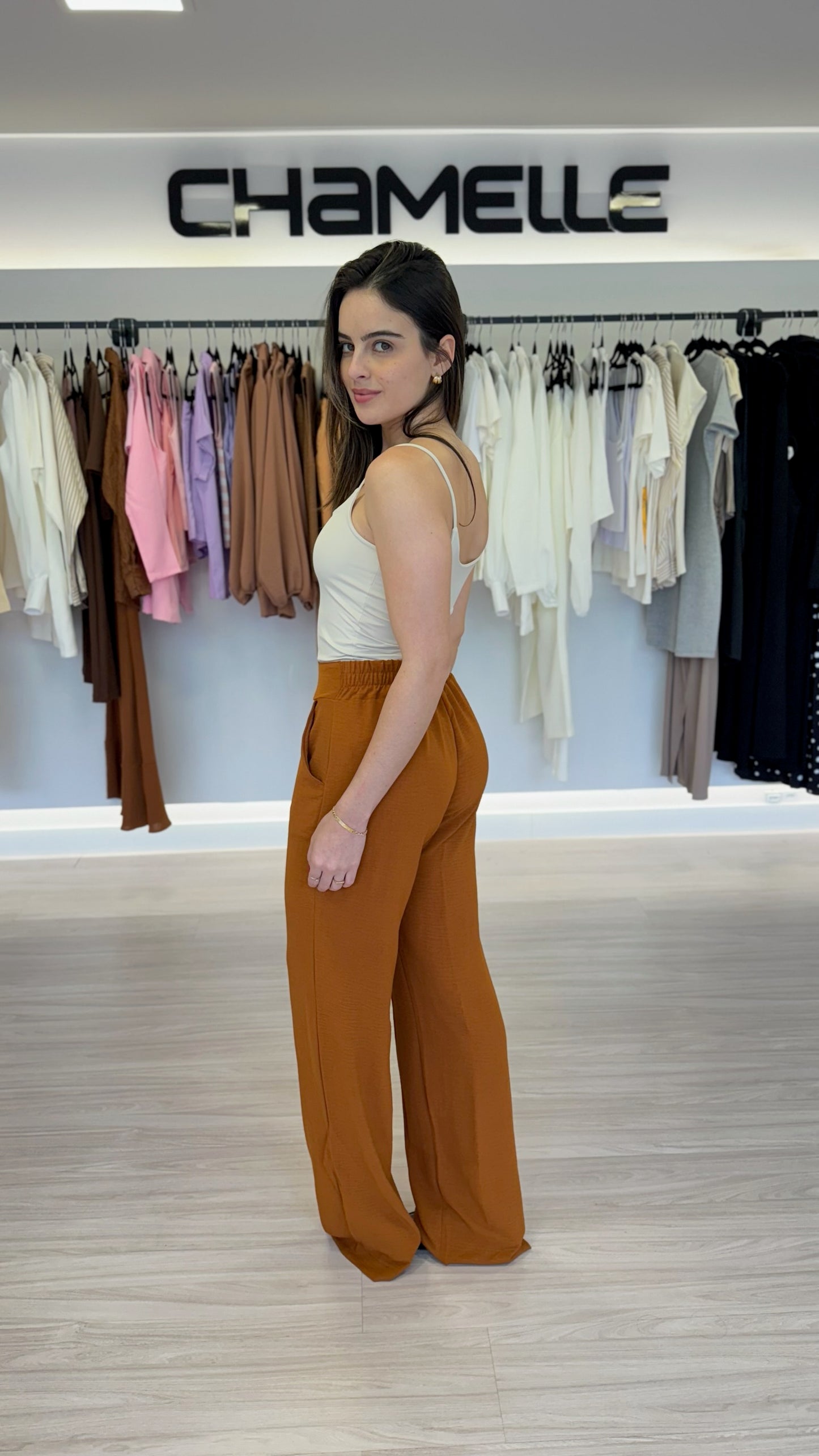 Calça Wide Leg Duna