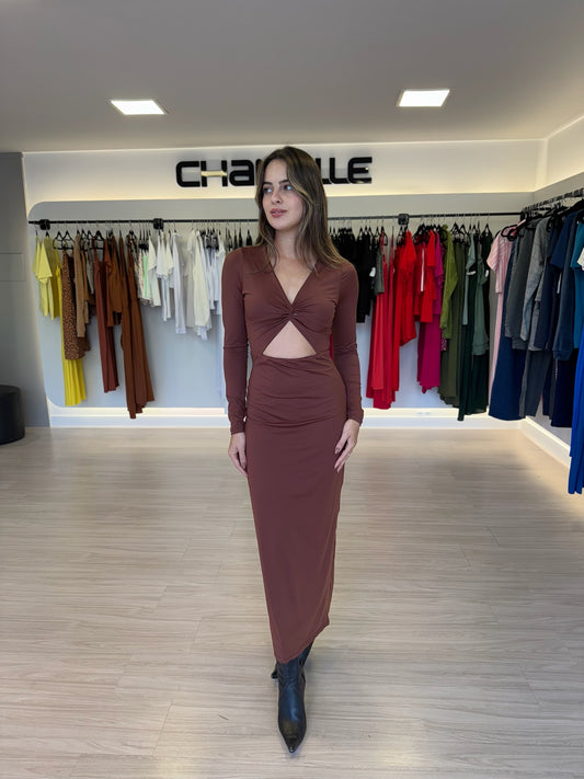 Vestido Midi Poliamida