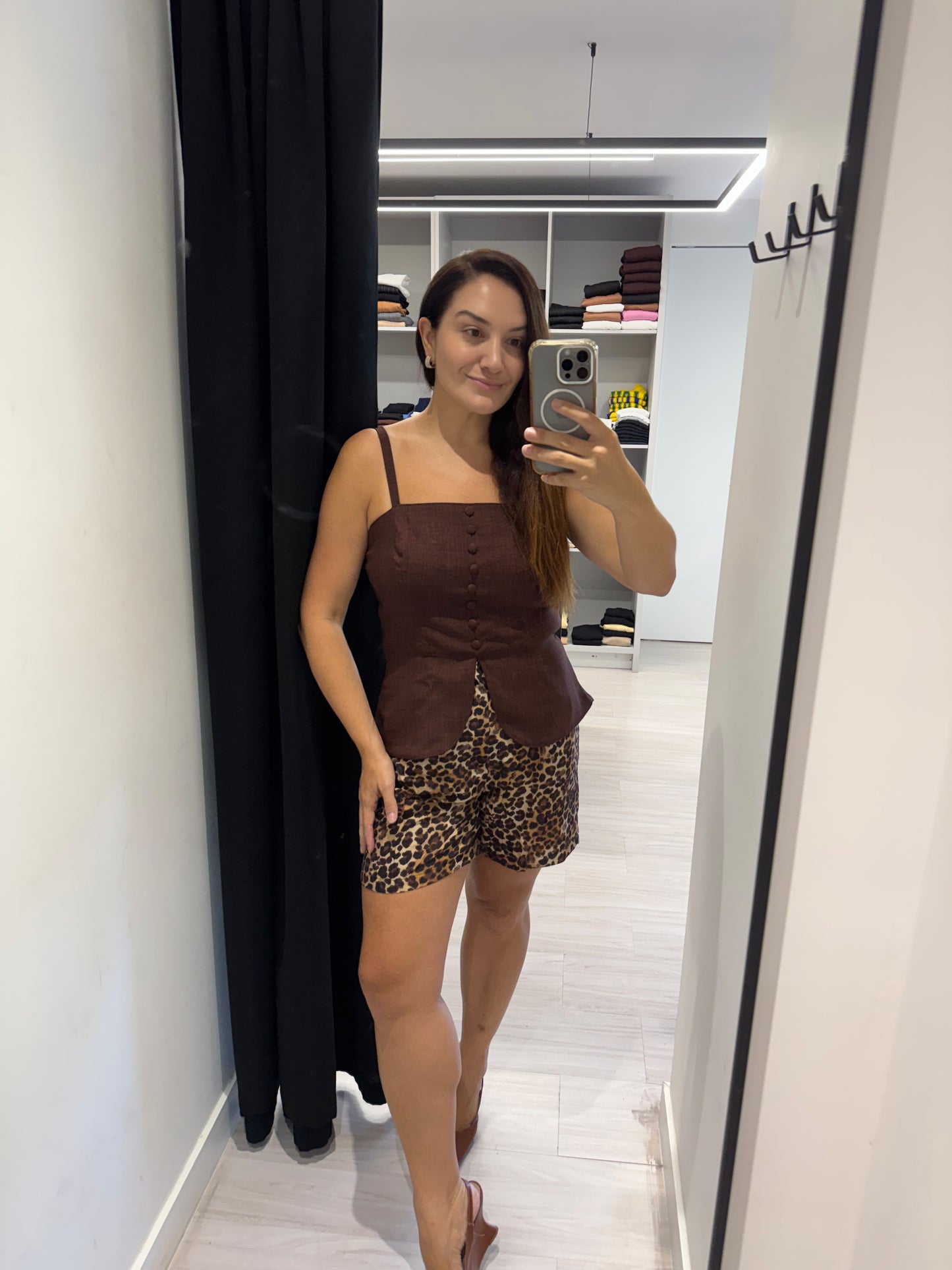 Short Animal Print