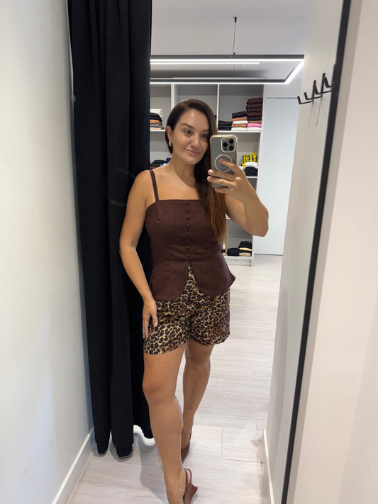 Short Animal Print