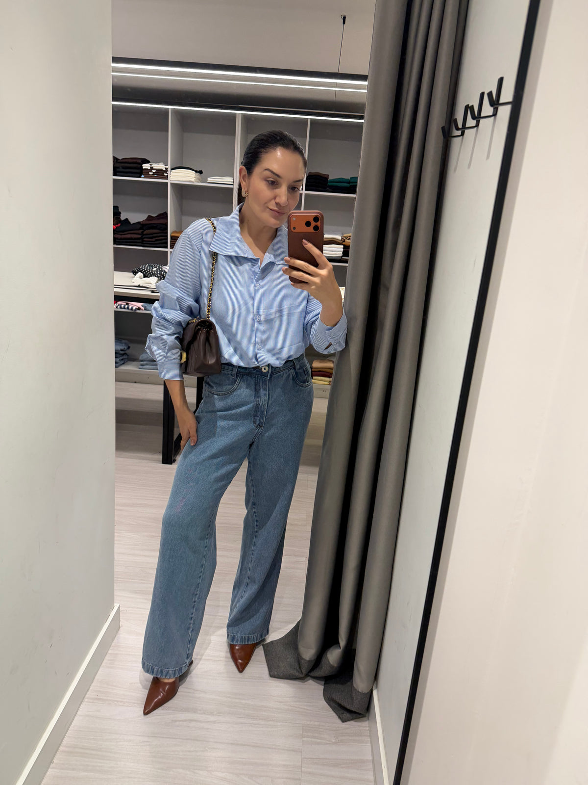 Calça Jean Wide Leg
