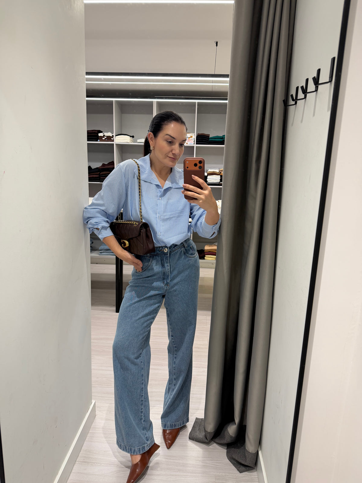 Calça Jean Wide Leg