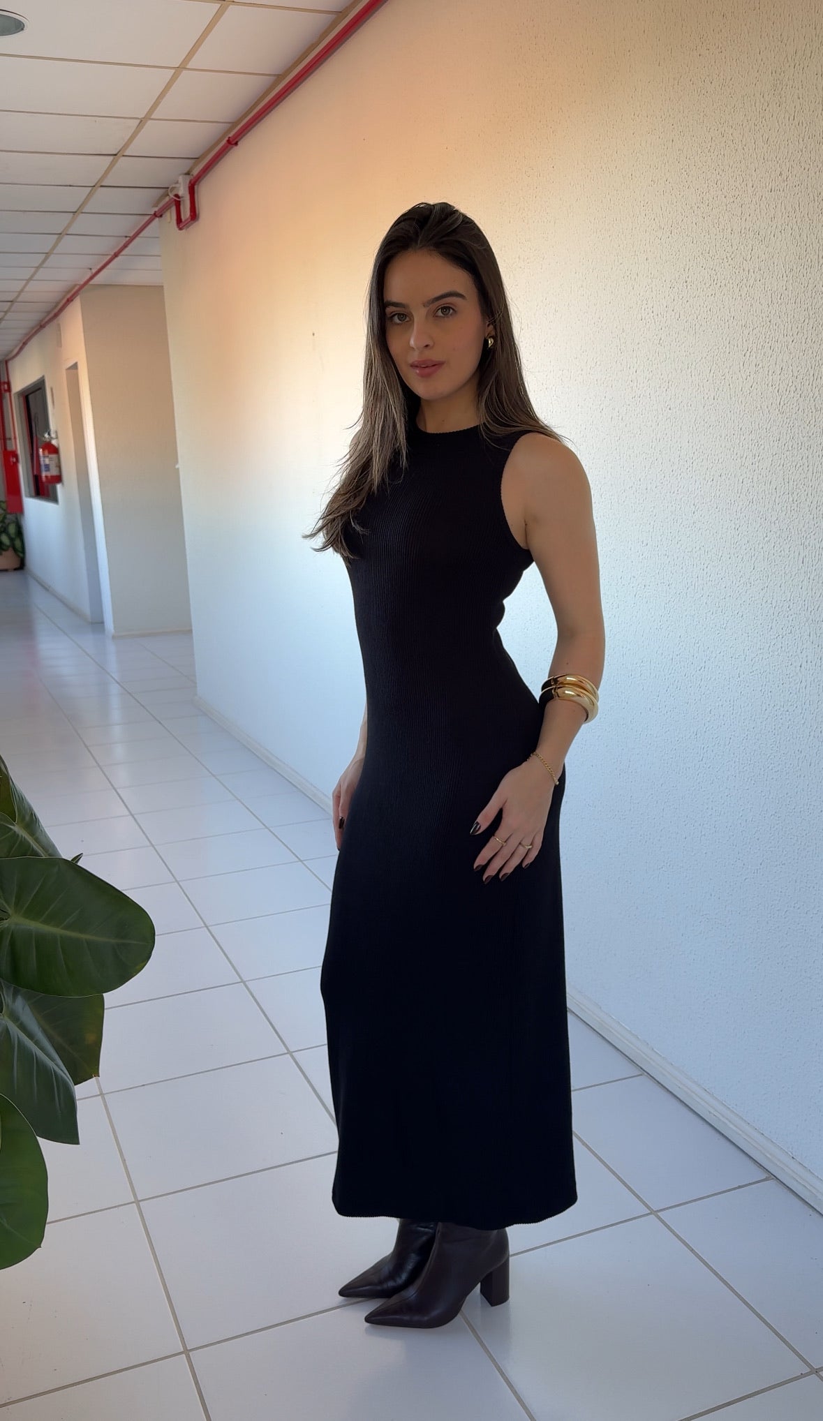 Vestido Canelado Milão