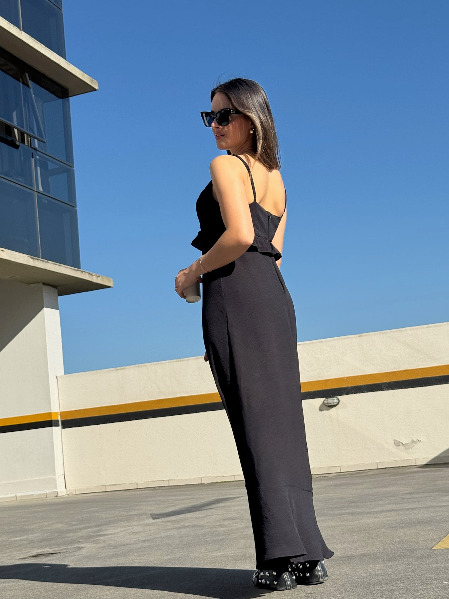 Vestido Longo Crepe