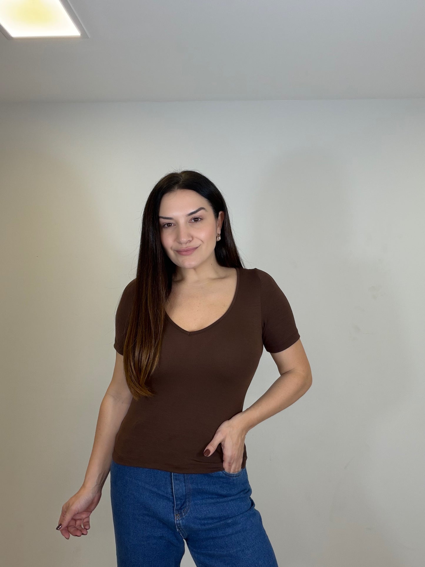 Básica decote V