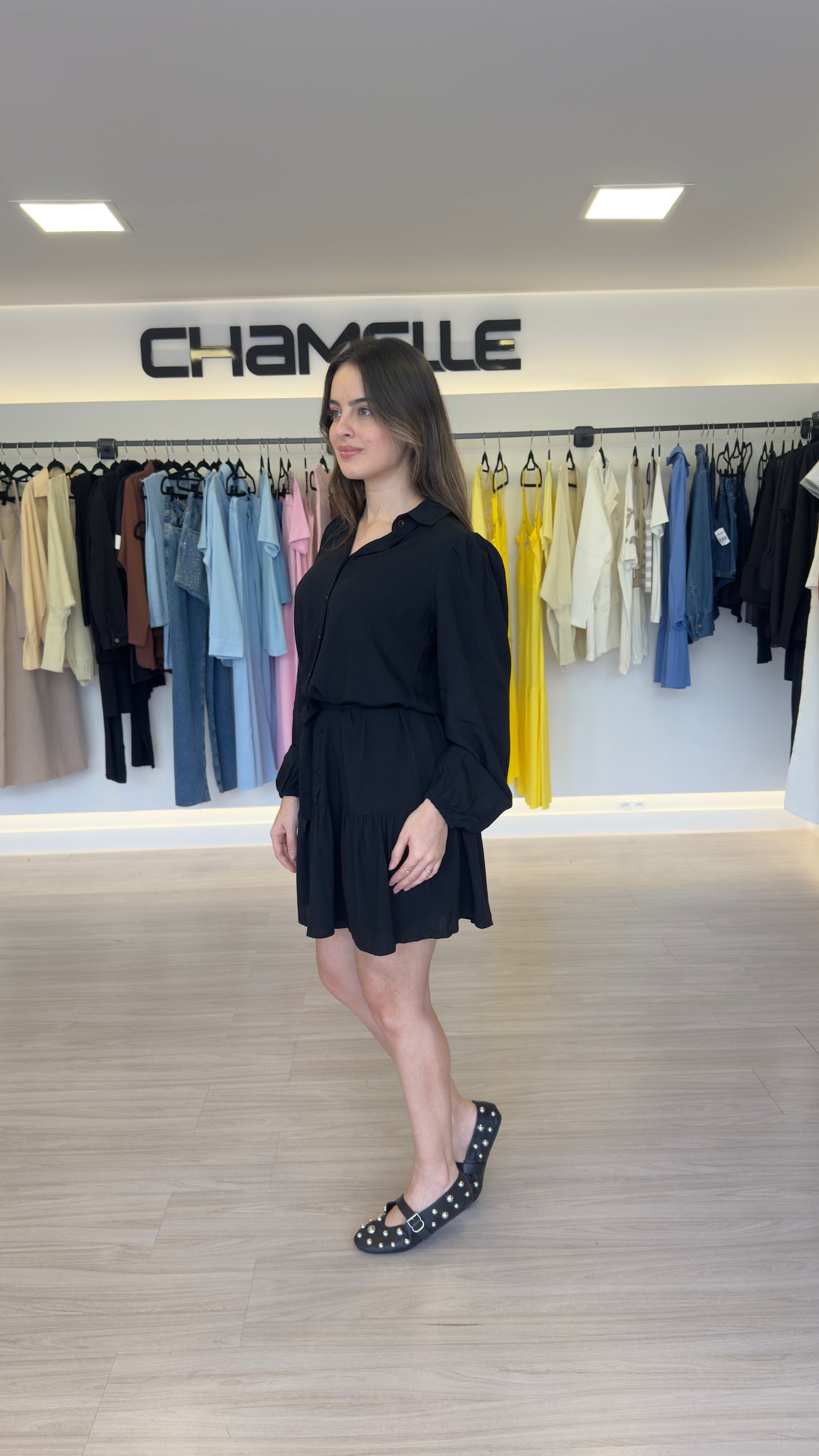 Vestido Curto Camisa