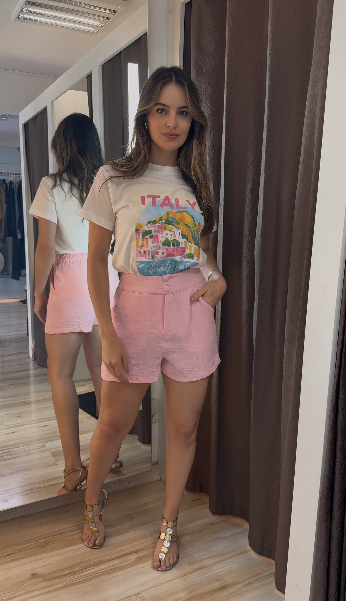 Short Braguilha Crepe
