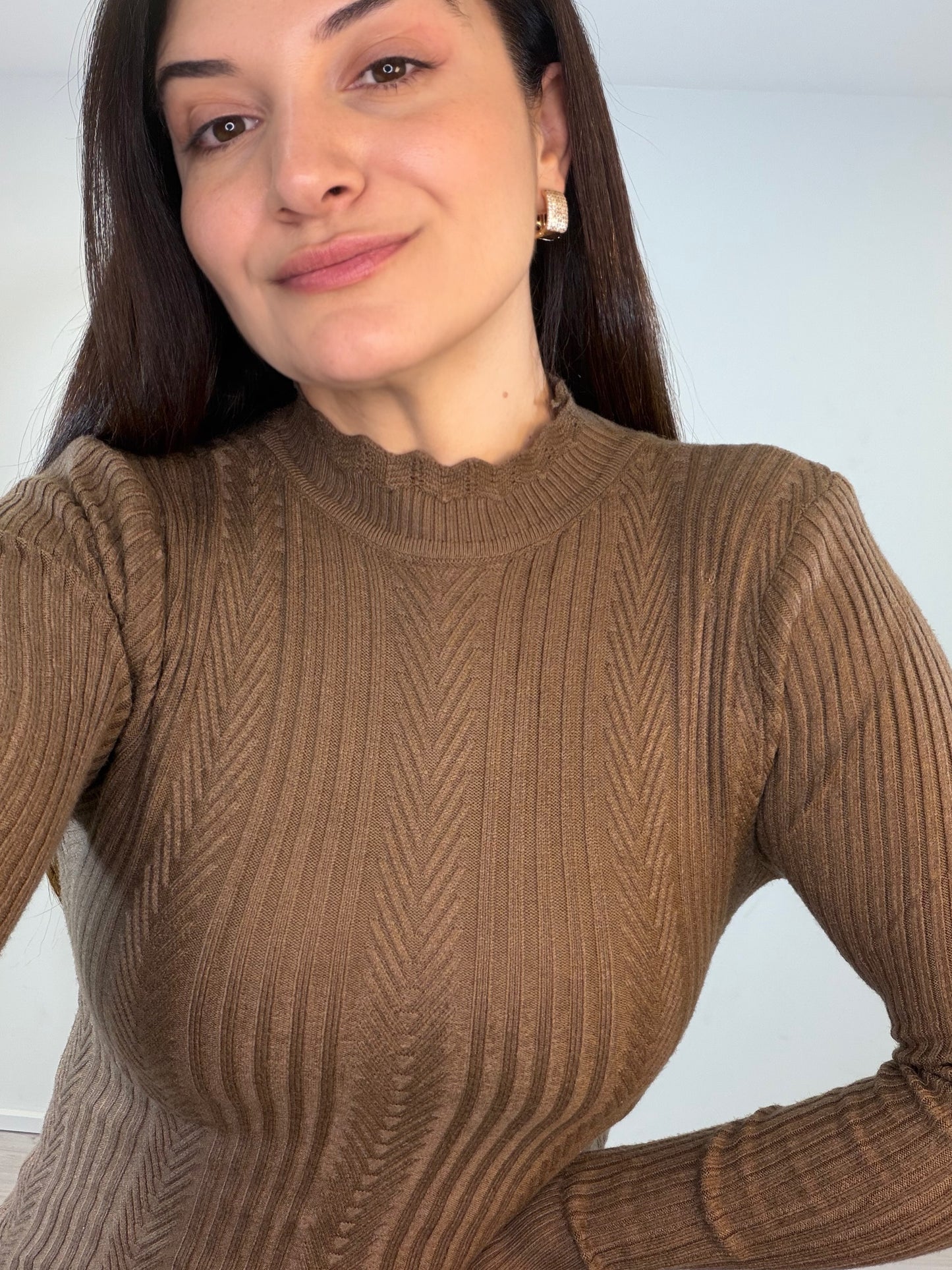 Blusa Modal Gola Alta