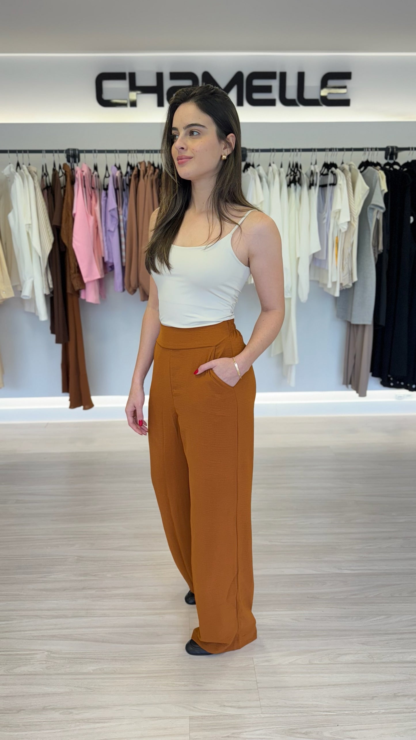 Calça Wide Leg Duna