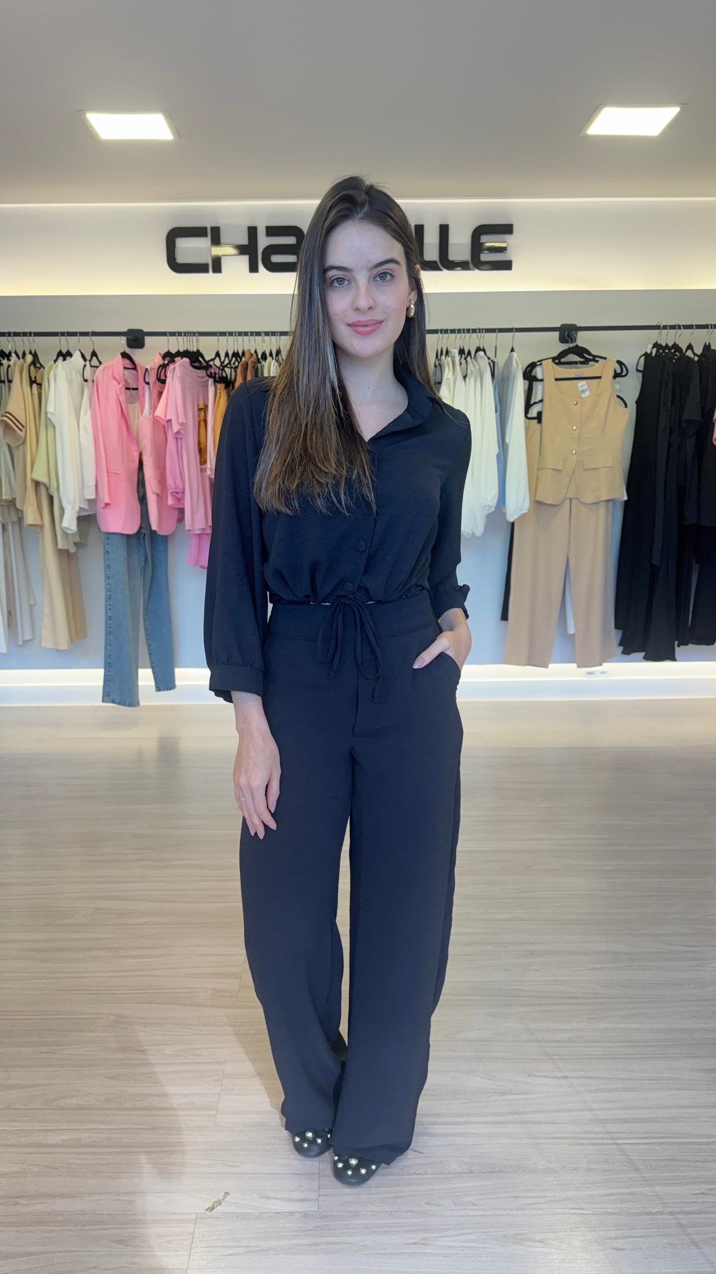 Calça Wide Leg Duna