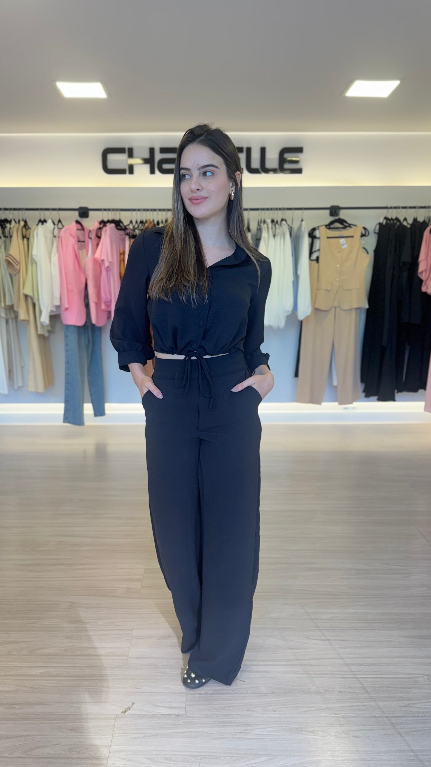 Calça Wide Leg Duna